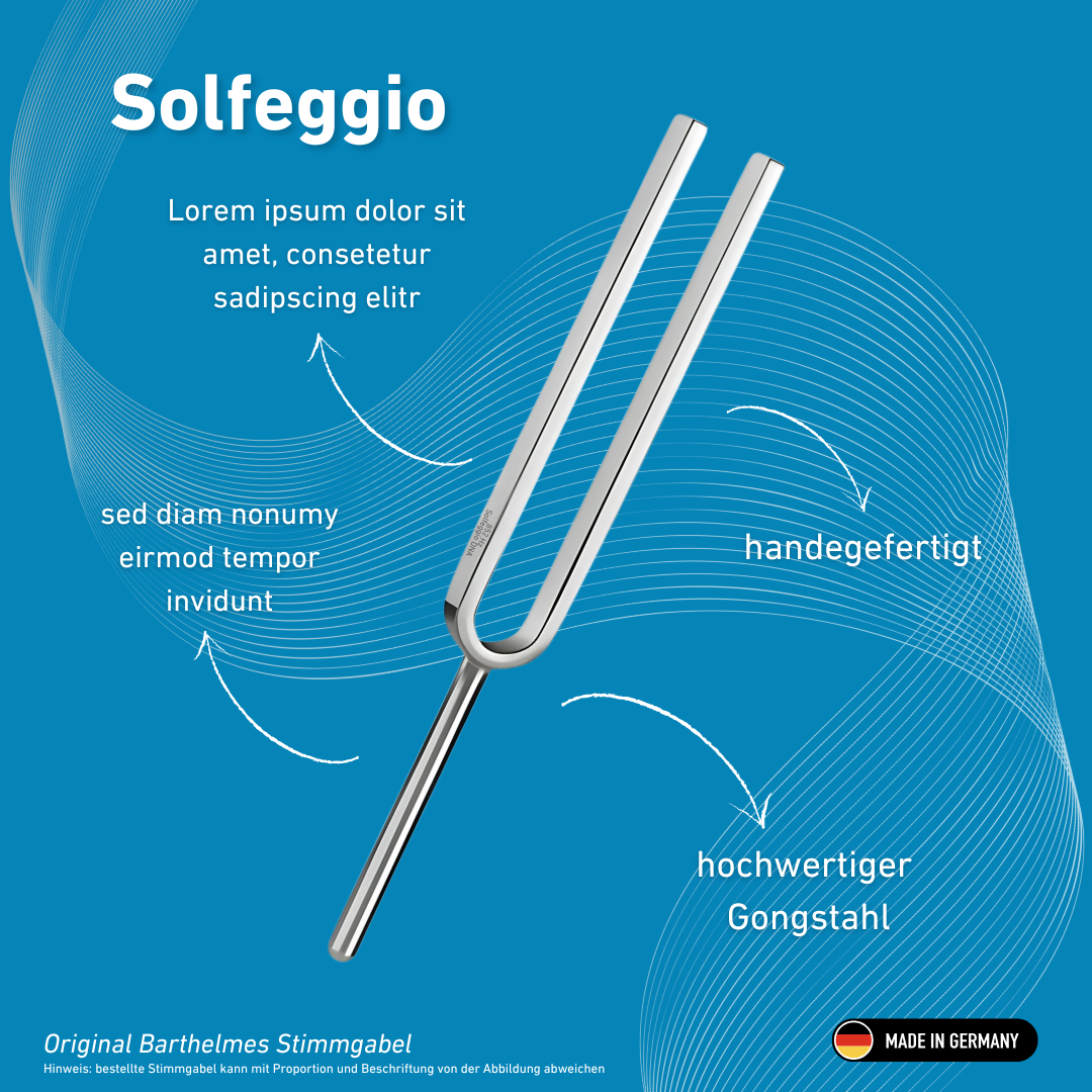 Stimmgabel Solfeggio Wellness 852 HZ | Art.-Nr. 220184