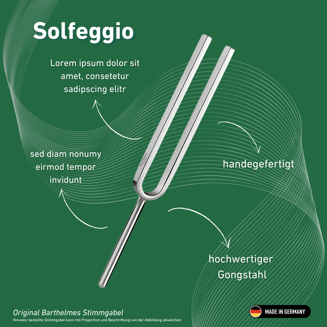Stimmgabel Solfeggio DNA Wellness 639 HZ | Art.-Nr. 220181