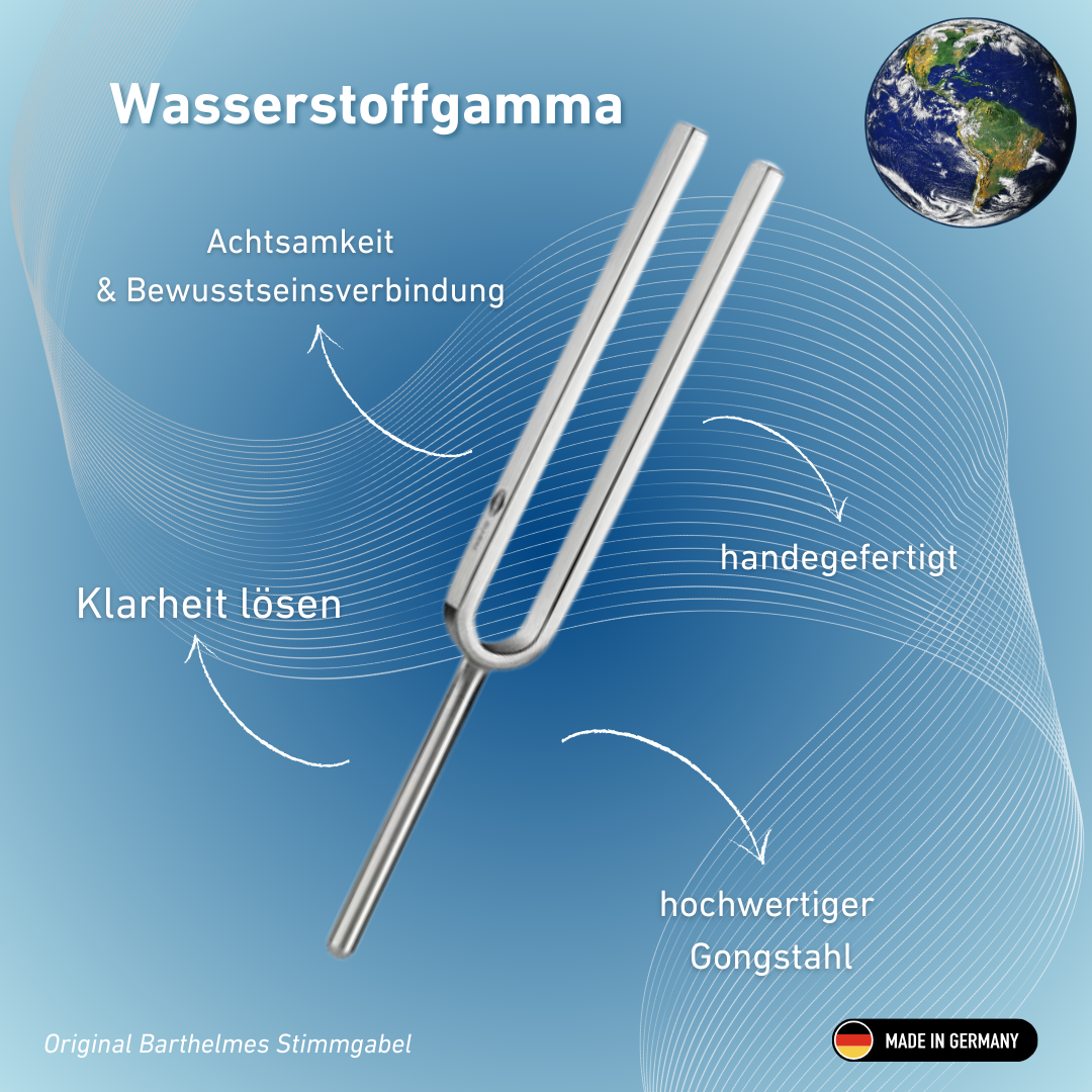 Stimmgabel Wasserstoffgamma Wellness 157,04 Hz | Art.-Nr. 220028