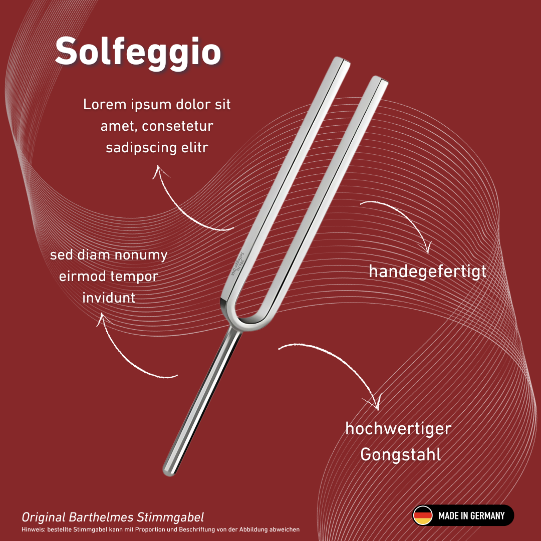 Stimmgabel Solfeggio Wellness 396 HZ | Art.-Nr. 220168