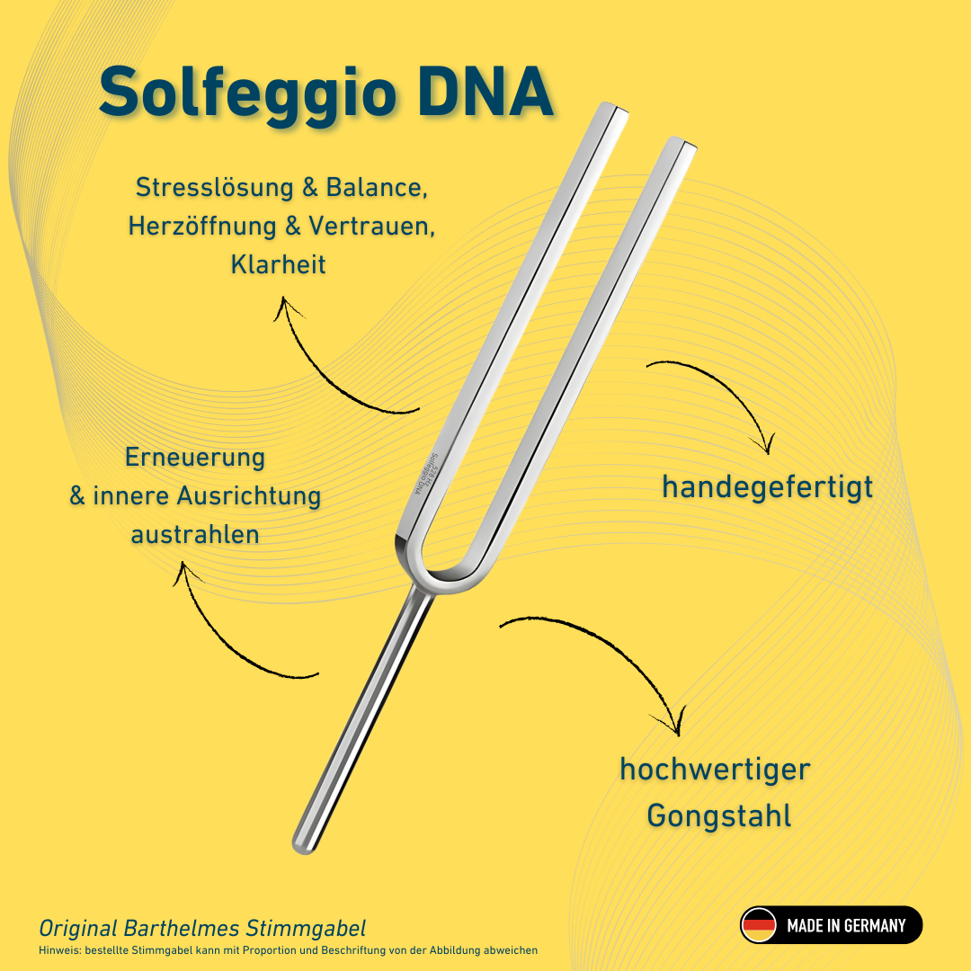 Stimmgabel Solfeggio DNA  Wellness 528 HZ  | Art.-Nr. 220171