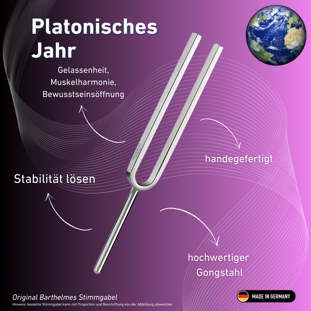 Tuning Fork Platonic Year Wellness 172.06 Hz | Item No. 220036