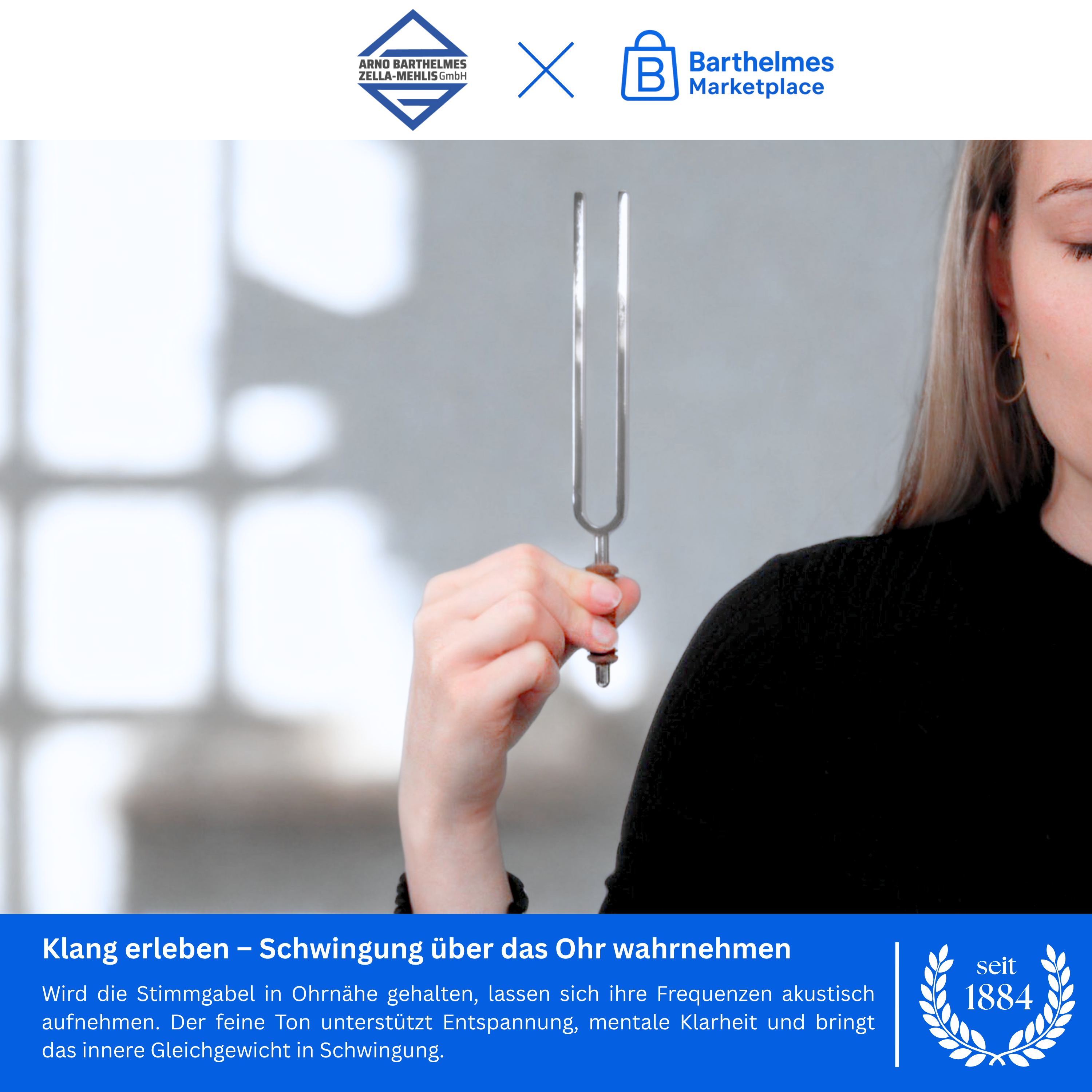 Bio Rhythmus Körper Wellness mit Korkgriff 135,08 HZ  | Art.-Nr. 220013