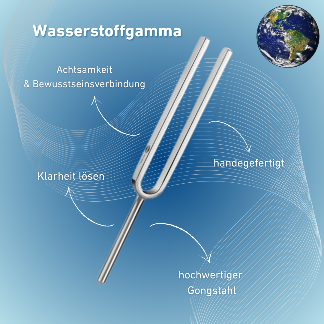Stimmgabel Wasserstoffgamma Wellness 157,04 Hz | Art.-Nr. 220028