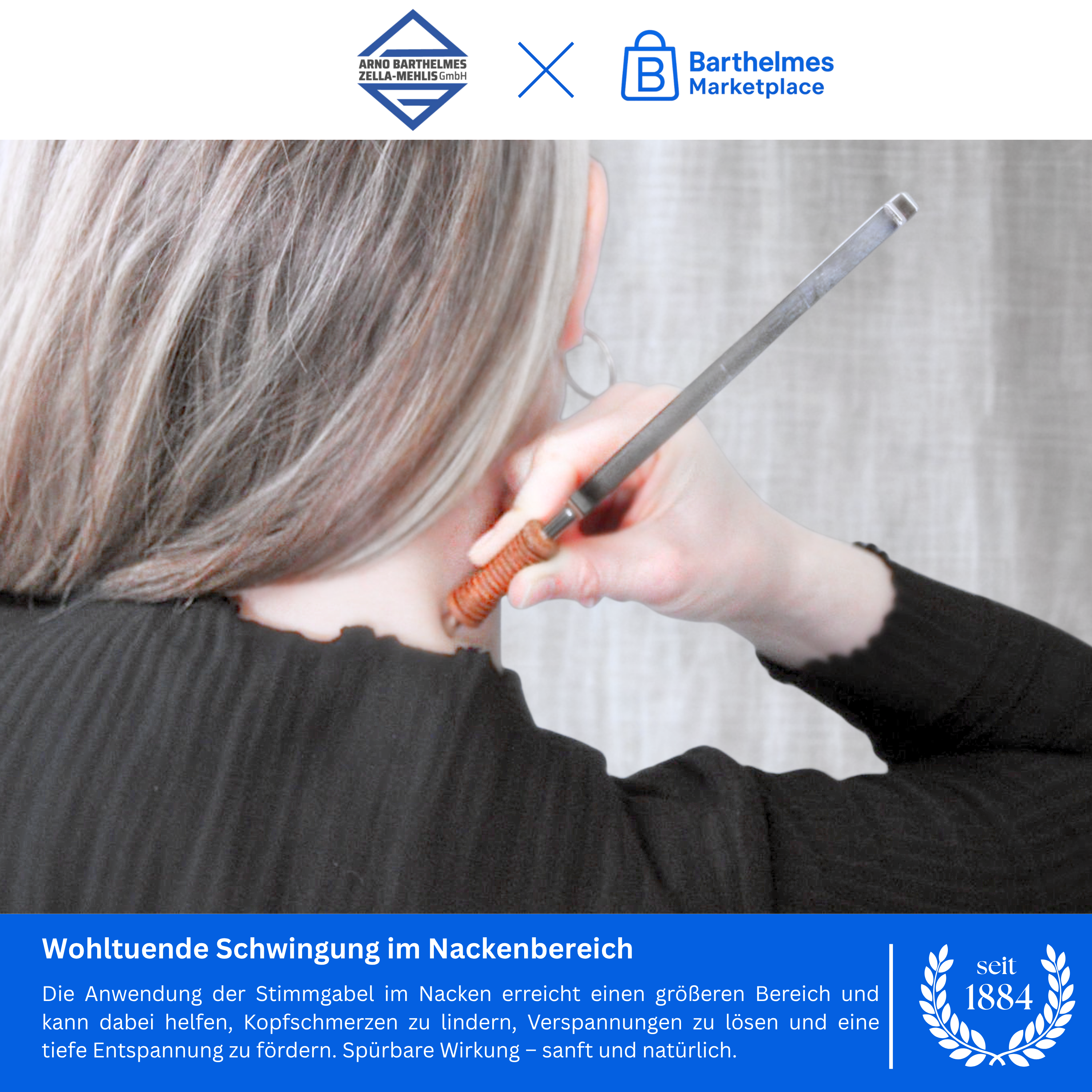 Bio Rhythmus Körper Wellness mit Korkgriff 135,08 HZ  | Art.-Nr. 220013