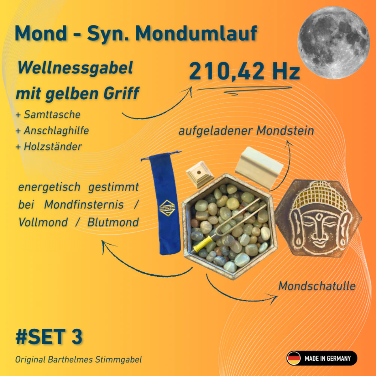 SET: Lunar orbit 210.42 Hz tuned by moonlight on 07.09.25 | LIMITED