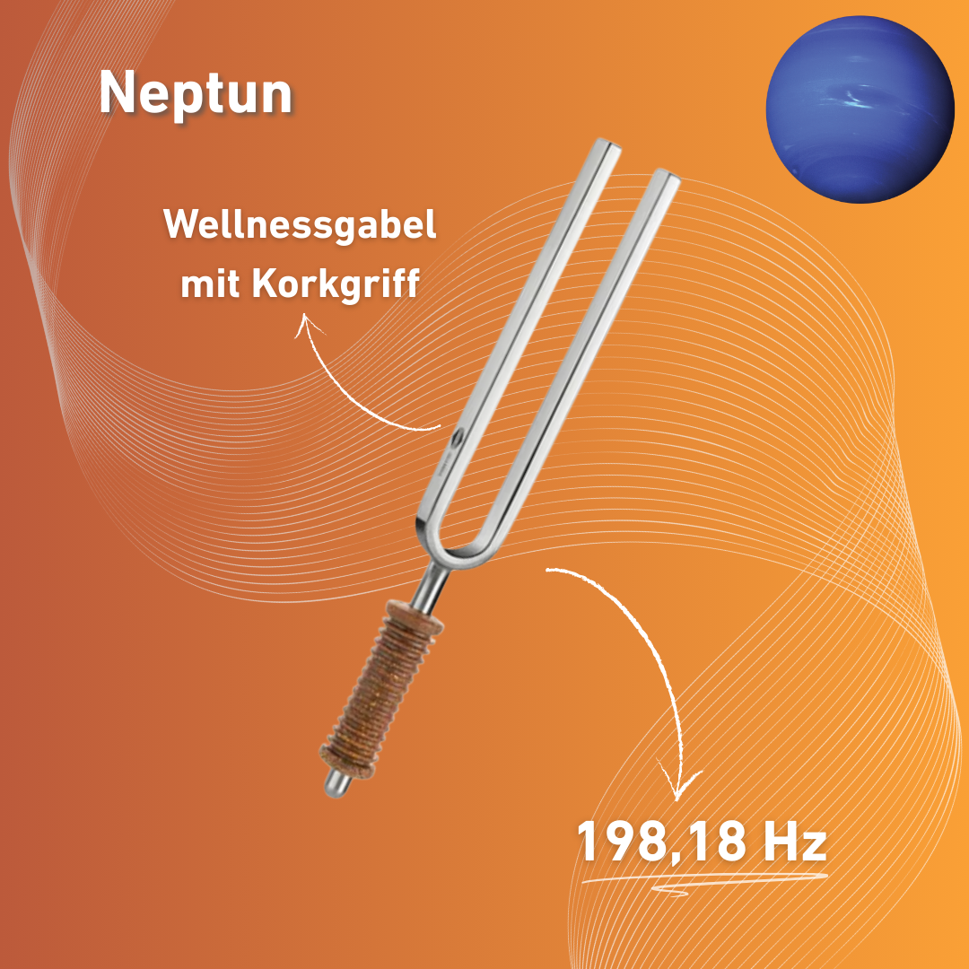 Stimmgabel Neptun Wellness mit Korkgriff 211,44 Hz | Art.-Nr. 220055
