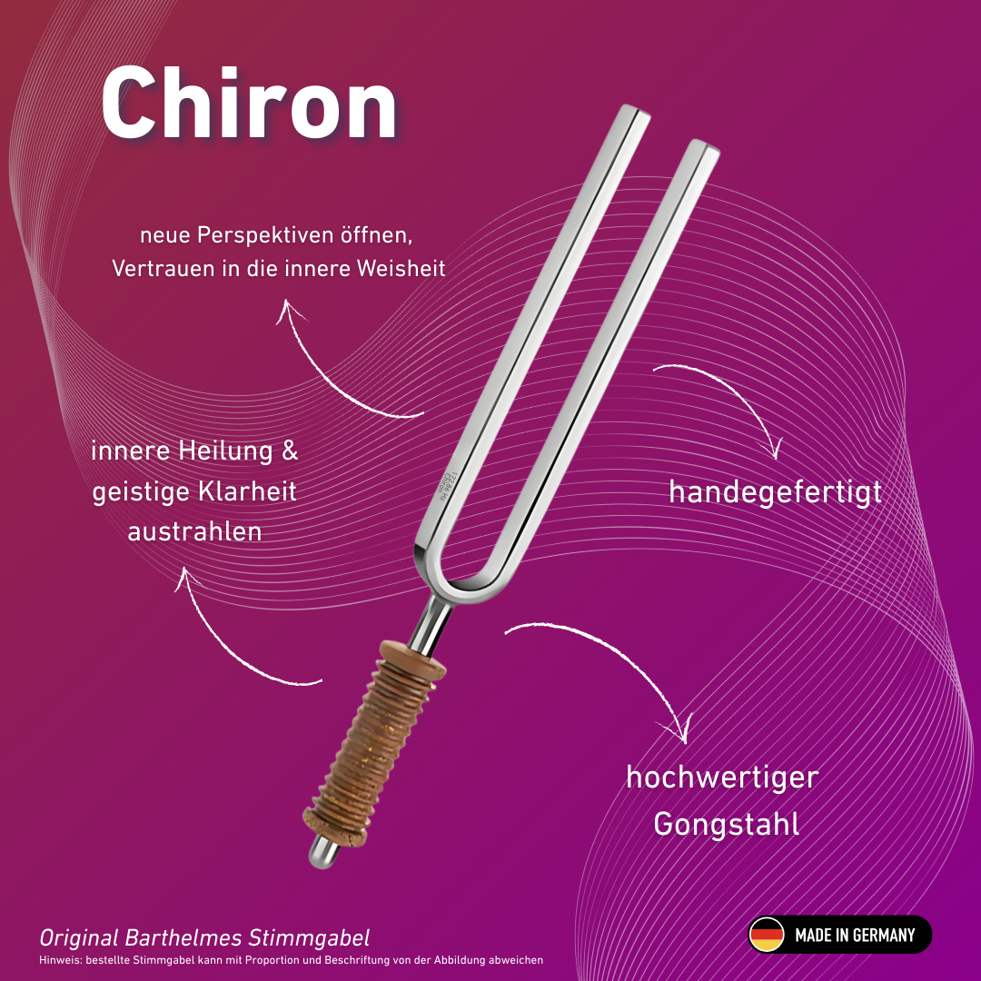 Chiron Wellness tuning fork with cork handle, 172.86 Hz | Item No. 220037