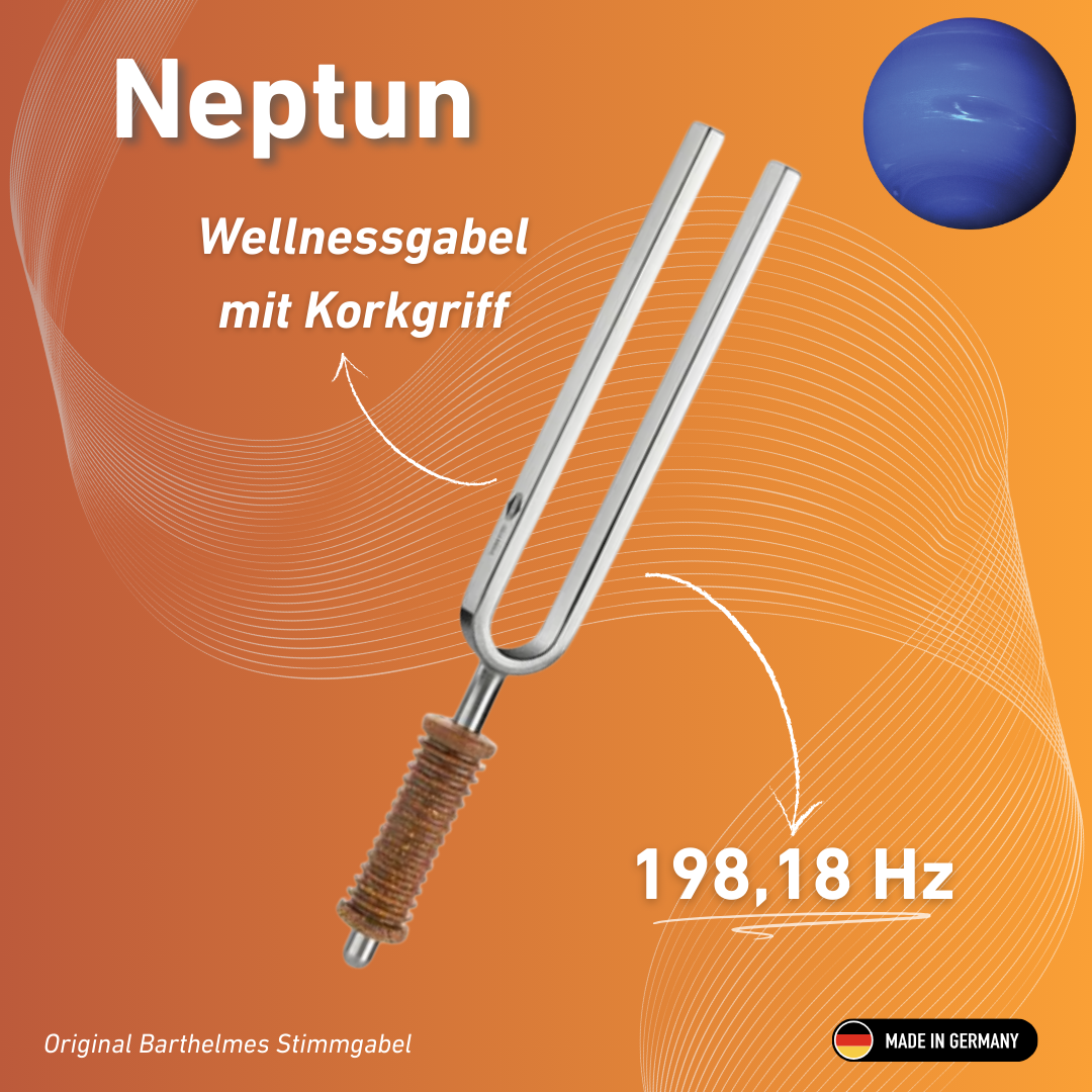 Stimmgabel Neptun Wellness mit Korkgriff 211,44 Hz | Art.-Nr. 220055