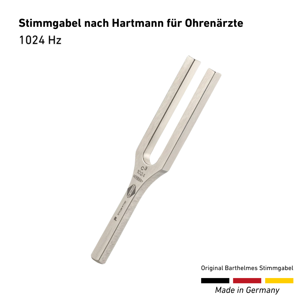 1024 HZ Stimmgabel nach Hartmann für Ohrenärzte  | Art.-Nr. 110021