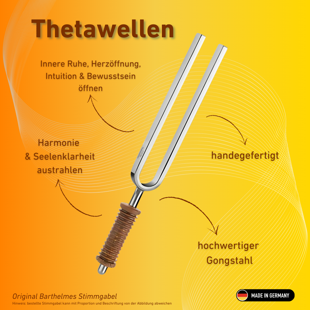 Stimmgabel Thetawellen Wellness mit Korkgriff 112 HZ  | Art.-Nr. 220005