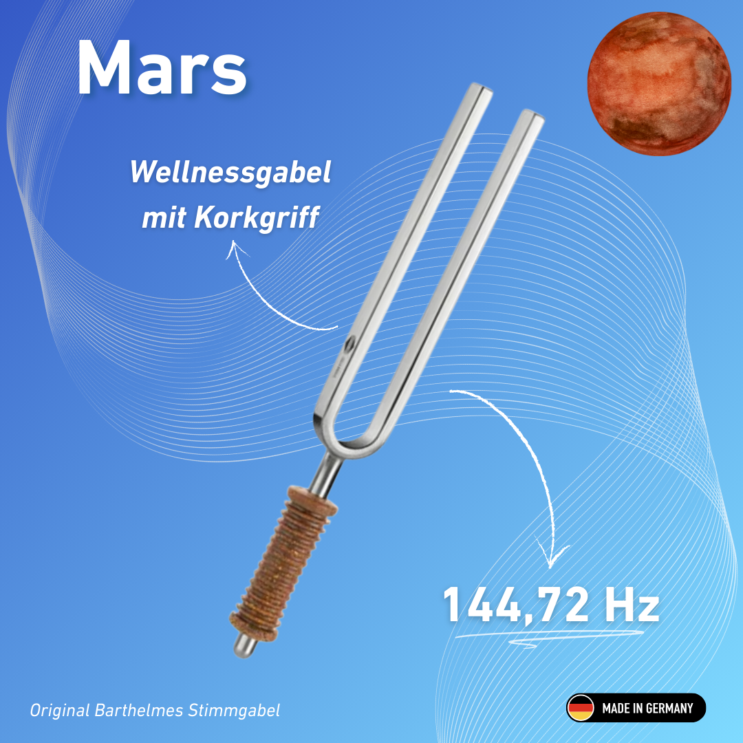 Stimmgabel Typ Wellness mit Korkgriff Mars 144,72 Hz | Art.-Nr. 220020