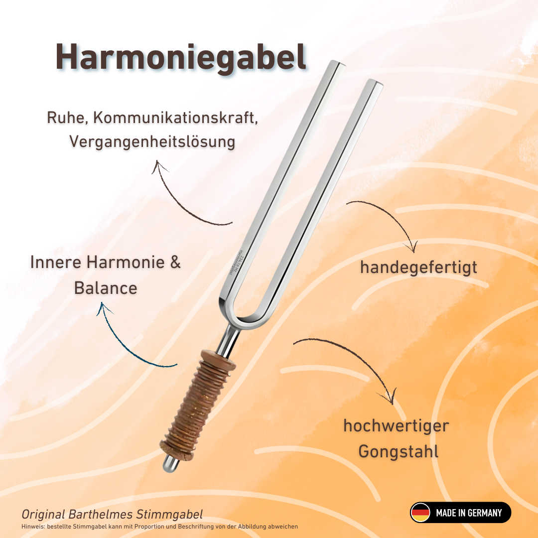 Diapason Harmonie Wellness avec manche en liège 234,16 Hz | Référence KO 234-Harmonie/7-K