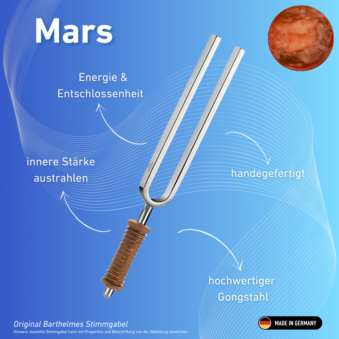 Diapason Wellness avec manche en liège Mars 144,72 Hz | N° d'article 220021
