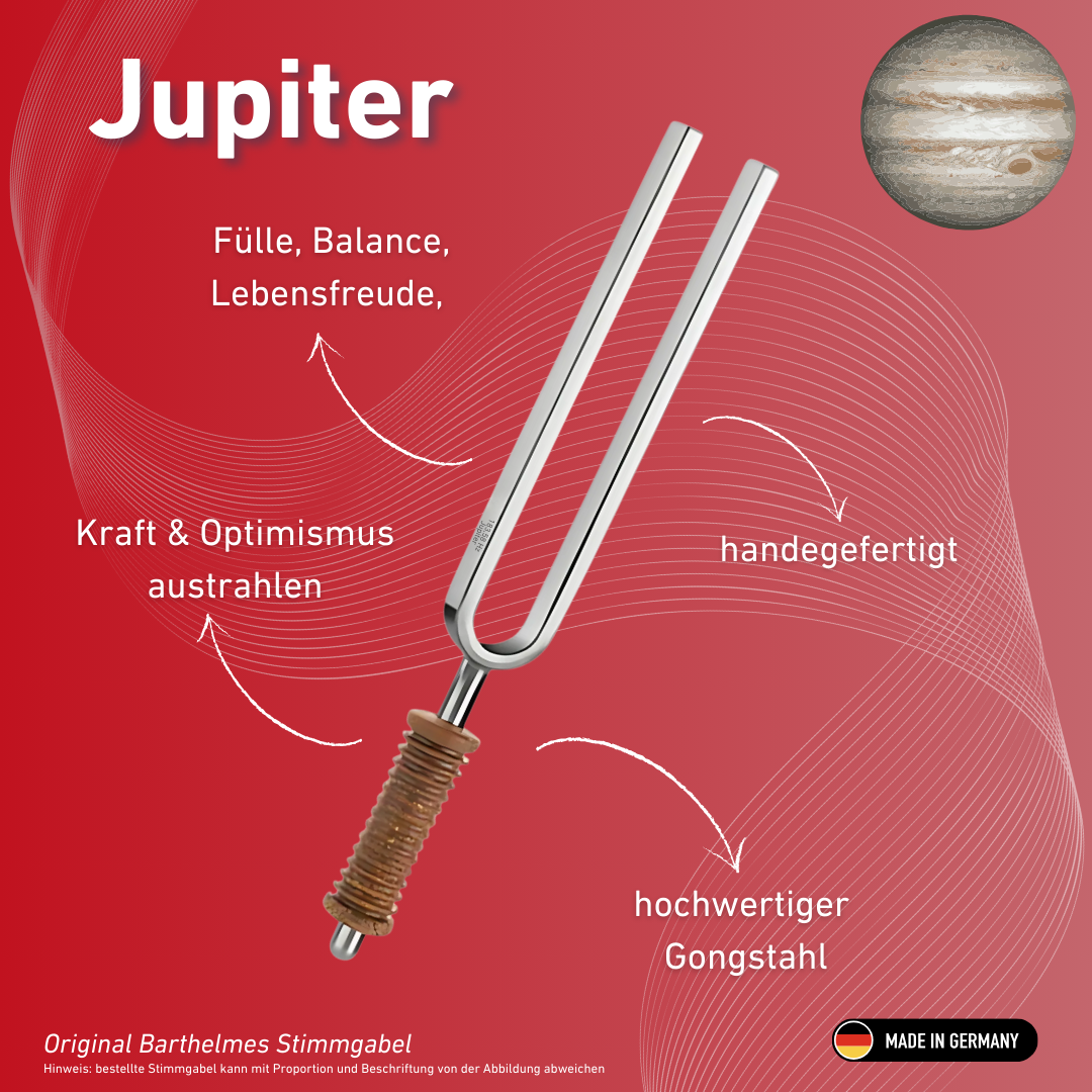 Stimmgabel Jupiter Wellness mit Korkgriff 183,58 Hz | Art.-Nr. 220041