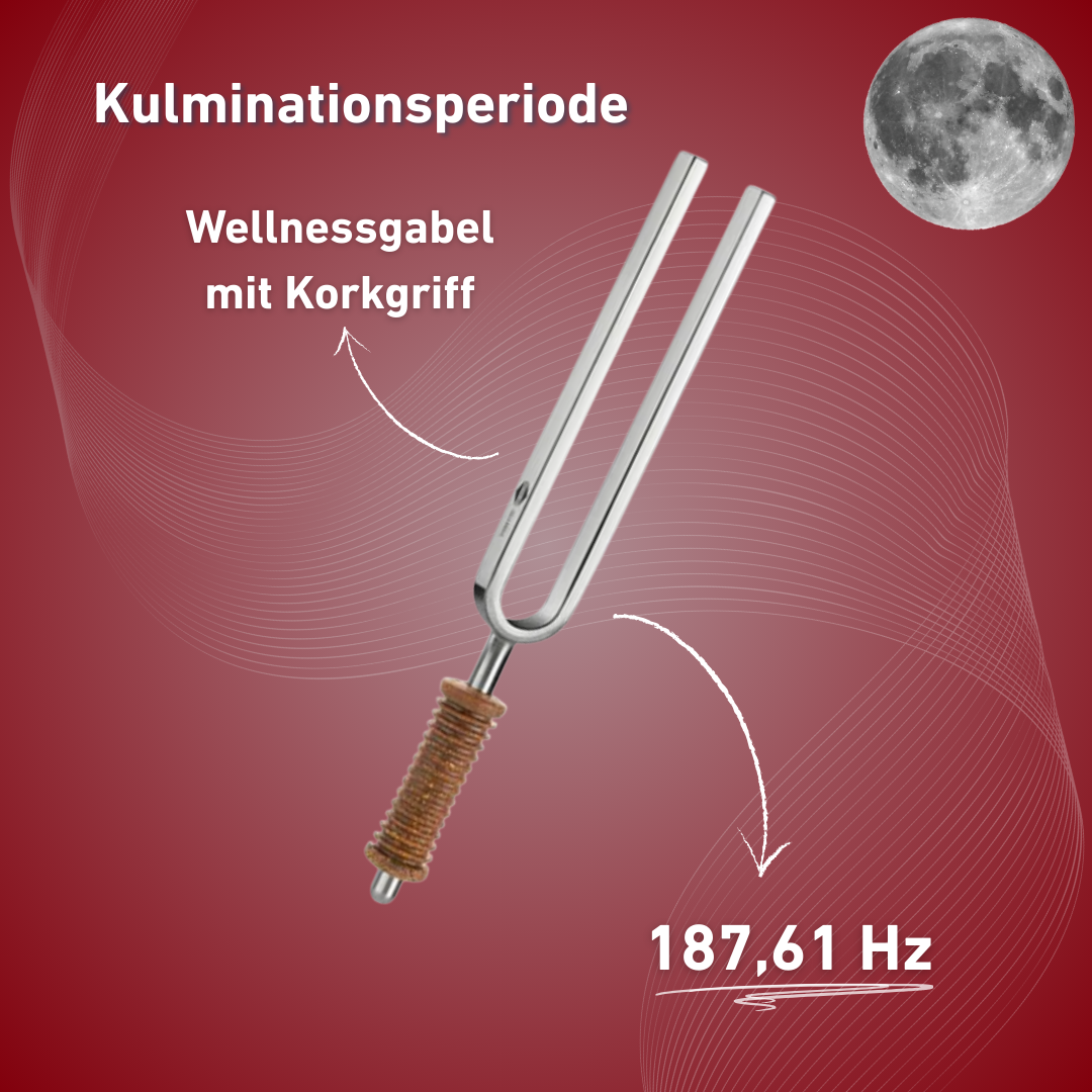 Stimmgabel Kulminationsperiode Wellness mit Korkgriff 187,61 Hz | Art.-Nr. 220043
