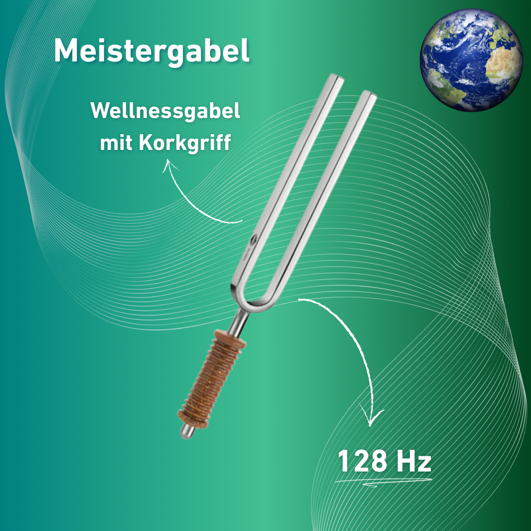 Stimmgabel Meistergabel Wellness mit Korkgriff 128 Hz | Art.-Nr. 220011