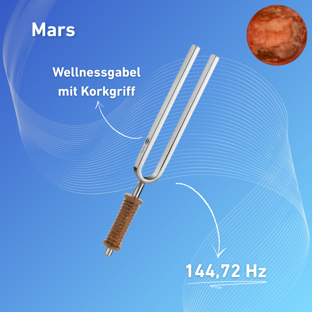 Stimmgabel Typ Wellness mit Korkgriff Mars 144,72 Hz | Art.-Nr. 220020