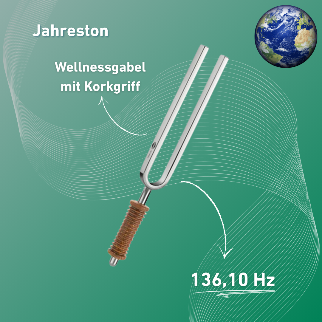 Stimmgabel Jahreston OM Wellness mit Korkgriff 136,10 Hz | Art.-Nr. 220015