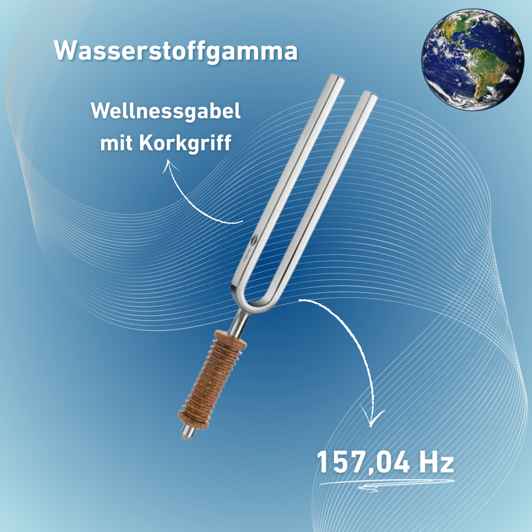 Stimmgabel Wasserstoffgamma Wellness mit Korkgriff 157,04 Hz | Art.-Nr. 220029