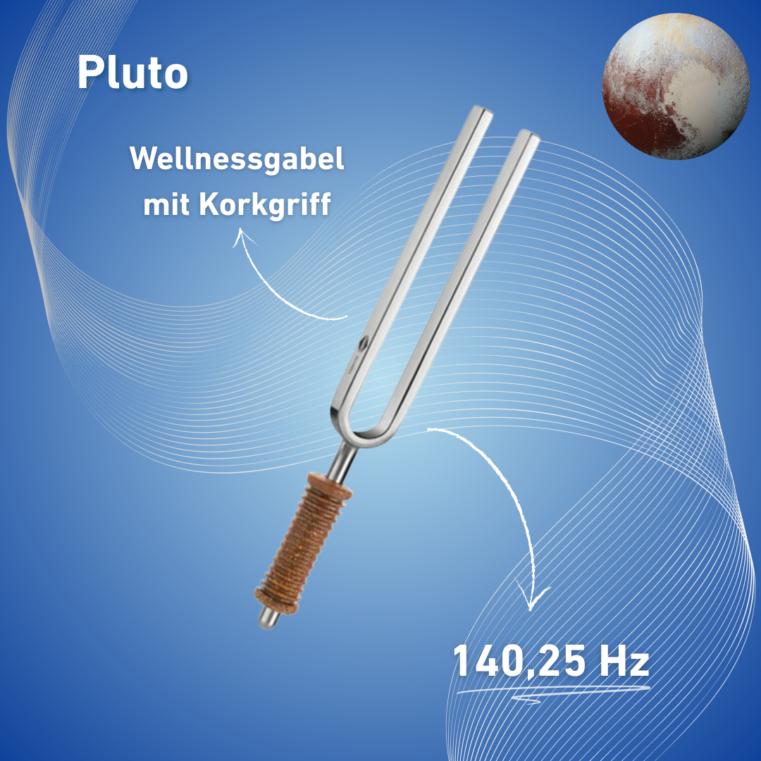 Stimmgabel Pluto Wellness mit Korkgriff 140,25 Hz | Art.-Nr. 220119