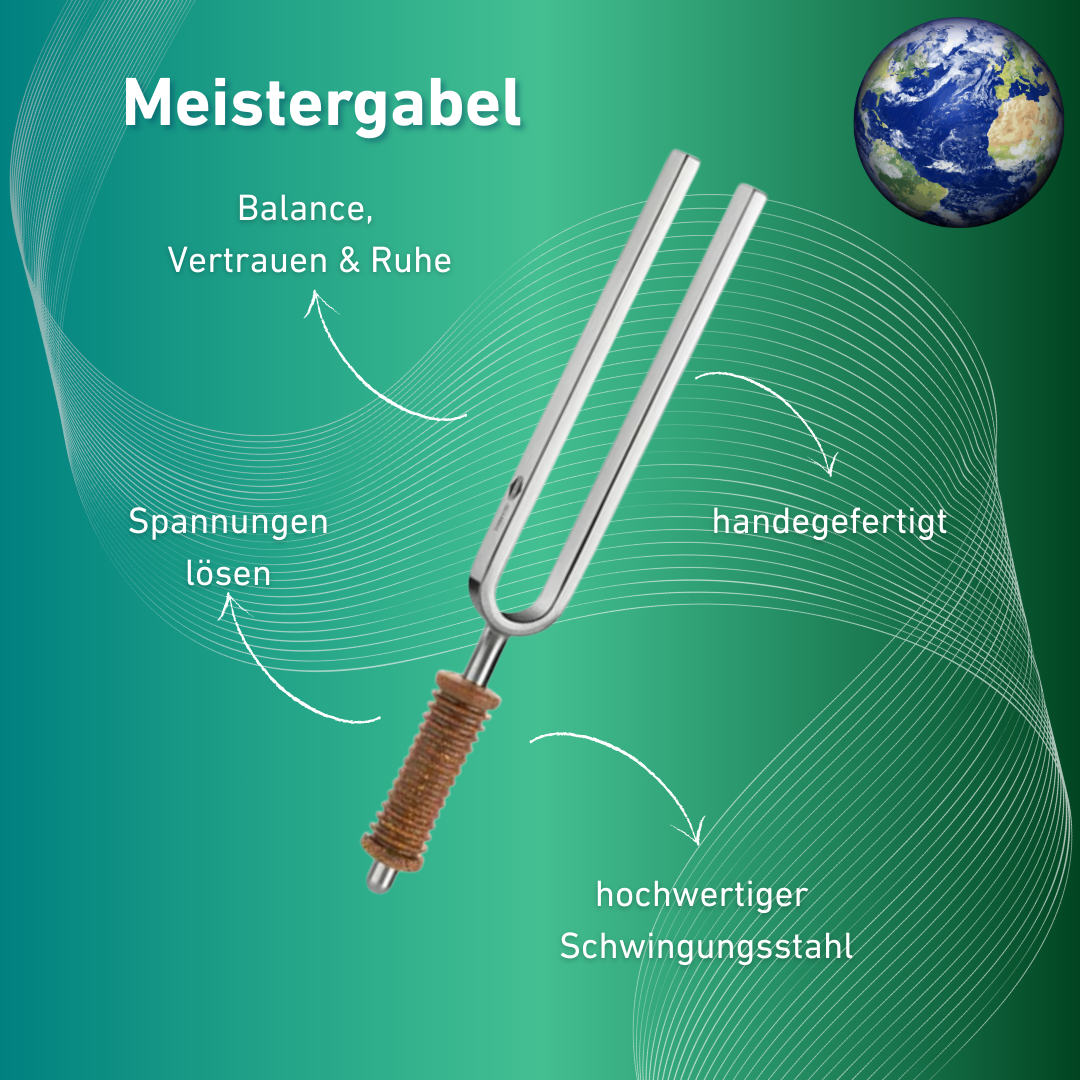 Stimmgabel Meistergabel Wellness mit Korkgriff 128 Hz | Art.-Nr. 220011