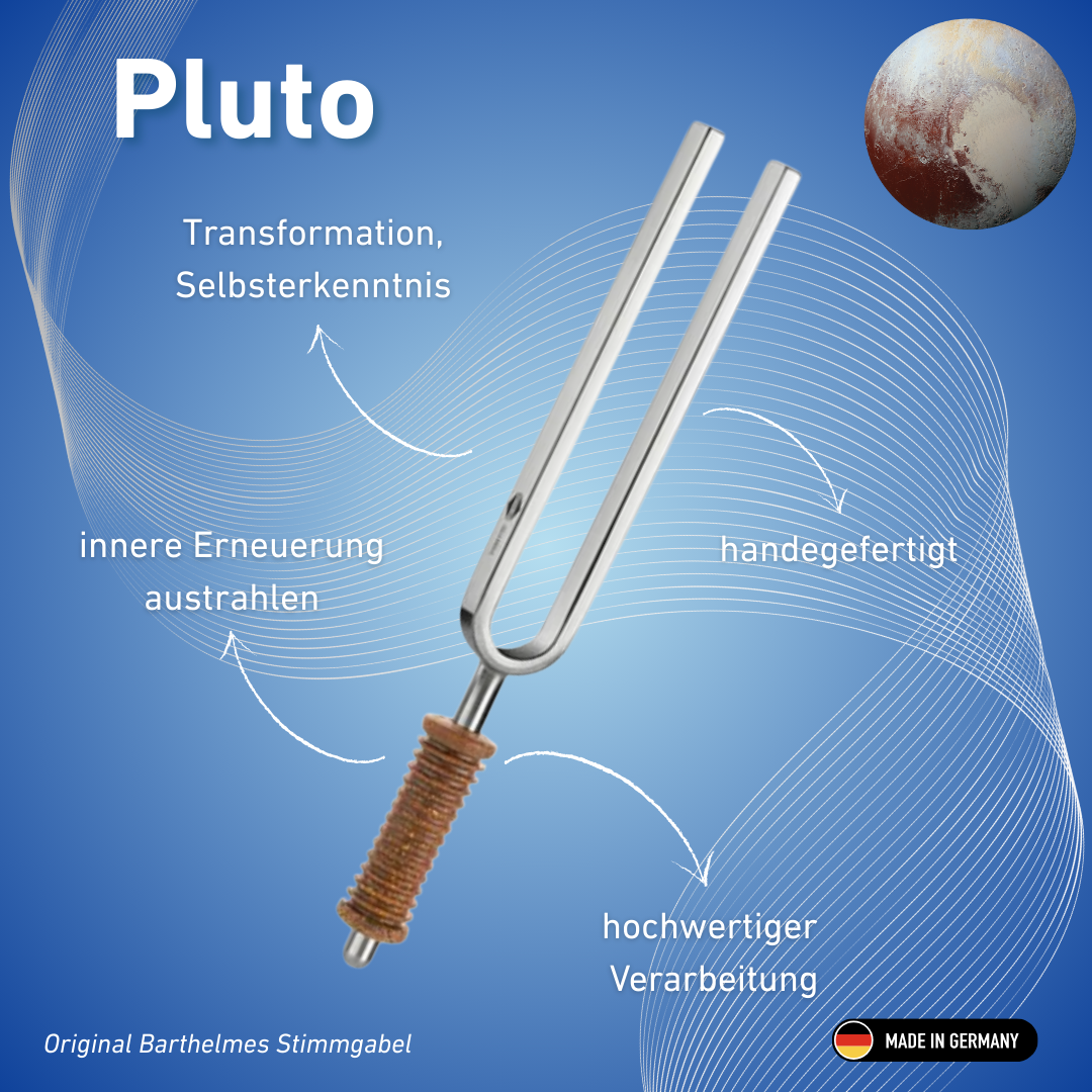 Stimmgabel Pluto Wellness mit Korkgriff 140,25 Hz | Art.-Nr. 220119