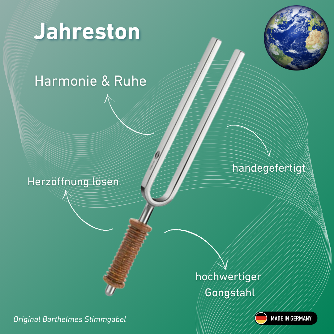 Stimmgabel Jahreston OM Wellness mit Korkgriff 136,10 Hz | Art.-Nr. 220015
