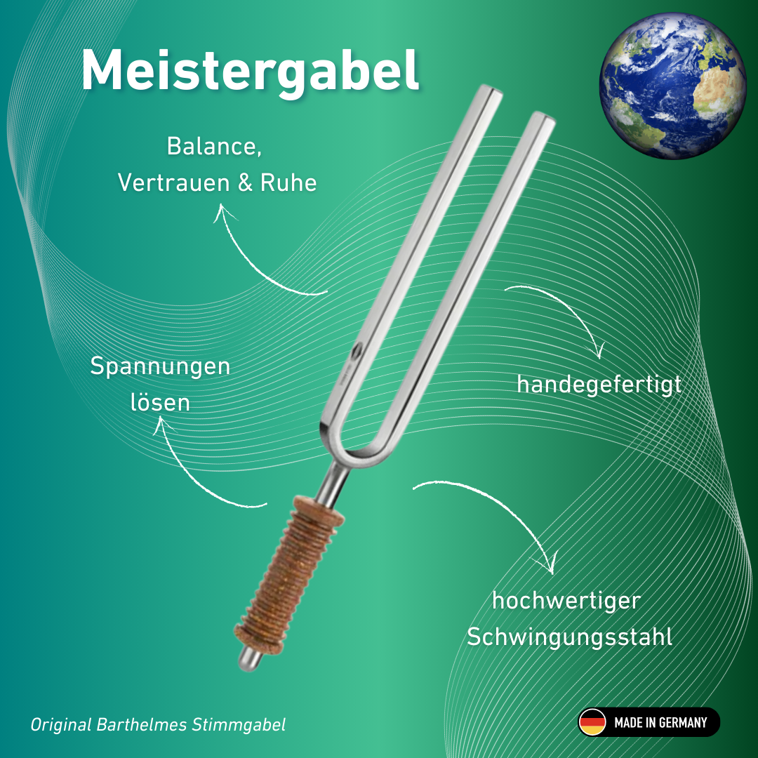 Stimmgabel Meistergabel Wellness mit Korkgriff 128 Hz | Art.-Nr. 220011