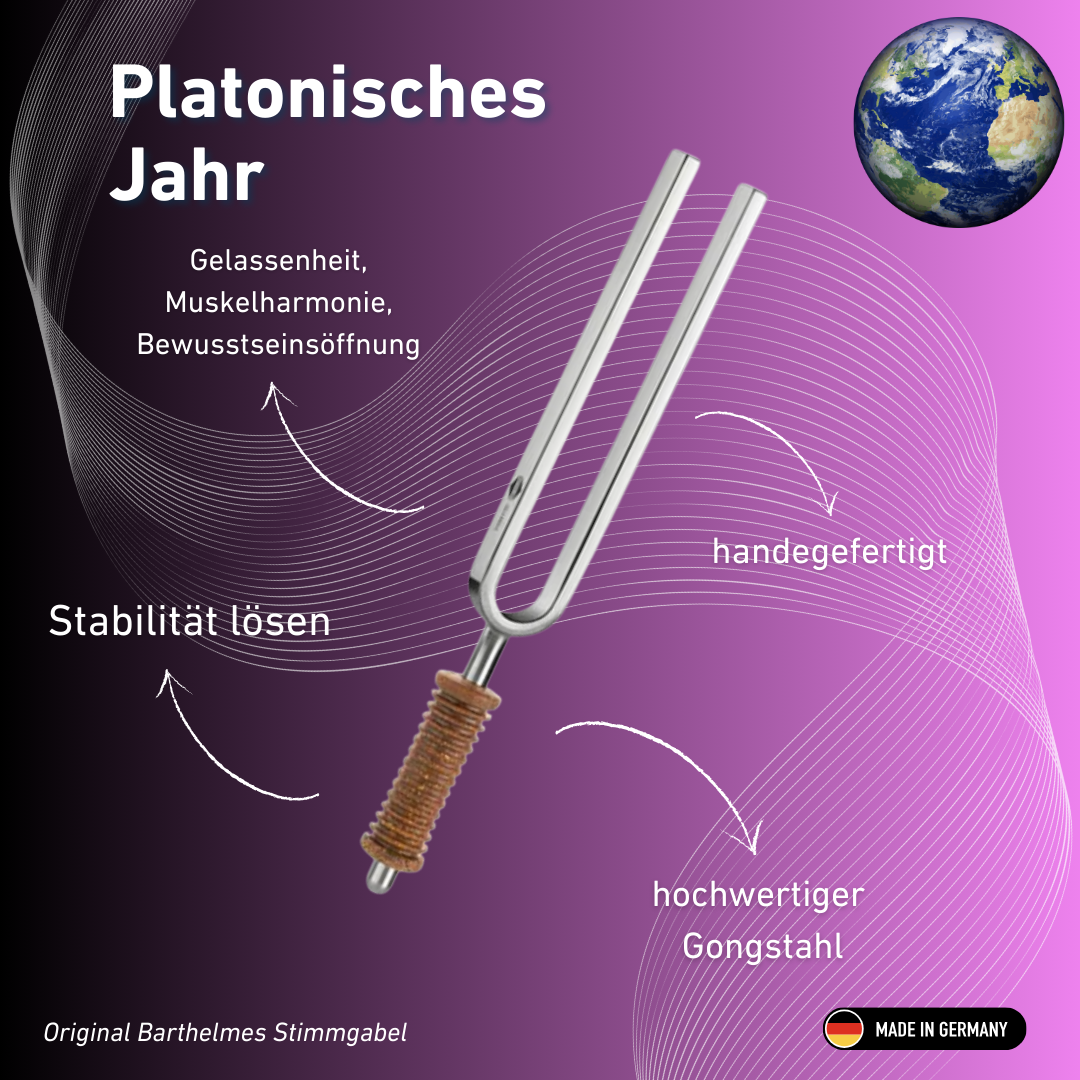 Stimmgabel Platonisches Jahr Wellness mit Korkgriff 172,06 Hz | Art.-Nr. 220037