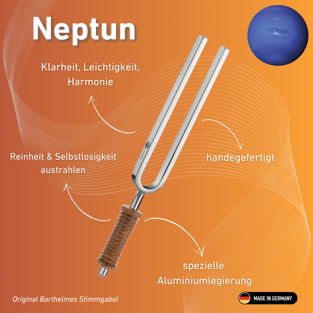 Stimmgabel Neptun Wellness mit Korkgriff 211,44 Hz | Art.-Nr. 220055