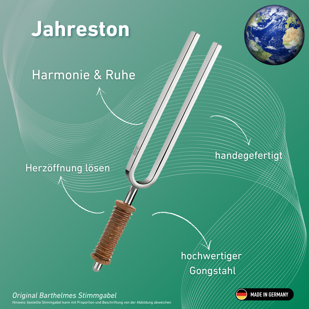 Stimmgabel Jahreston OM Wellness mit Korkgriff 136,10 Hz | Art.-Nr. 220015