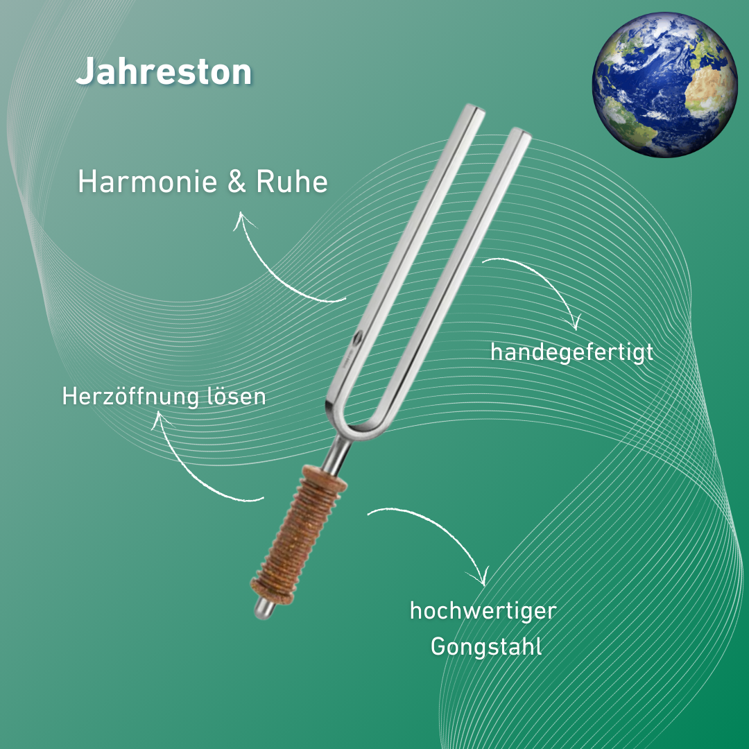 Stimmgabel Jahreston OM Wellness mit Korkgriff 136,10 Hz | Art.-Nr. 220015