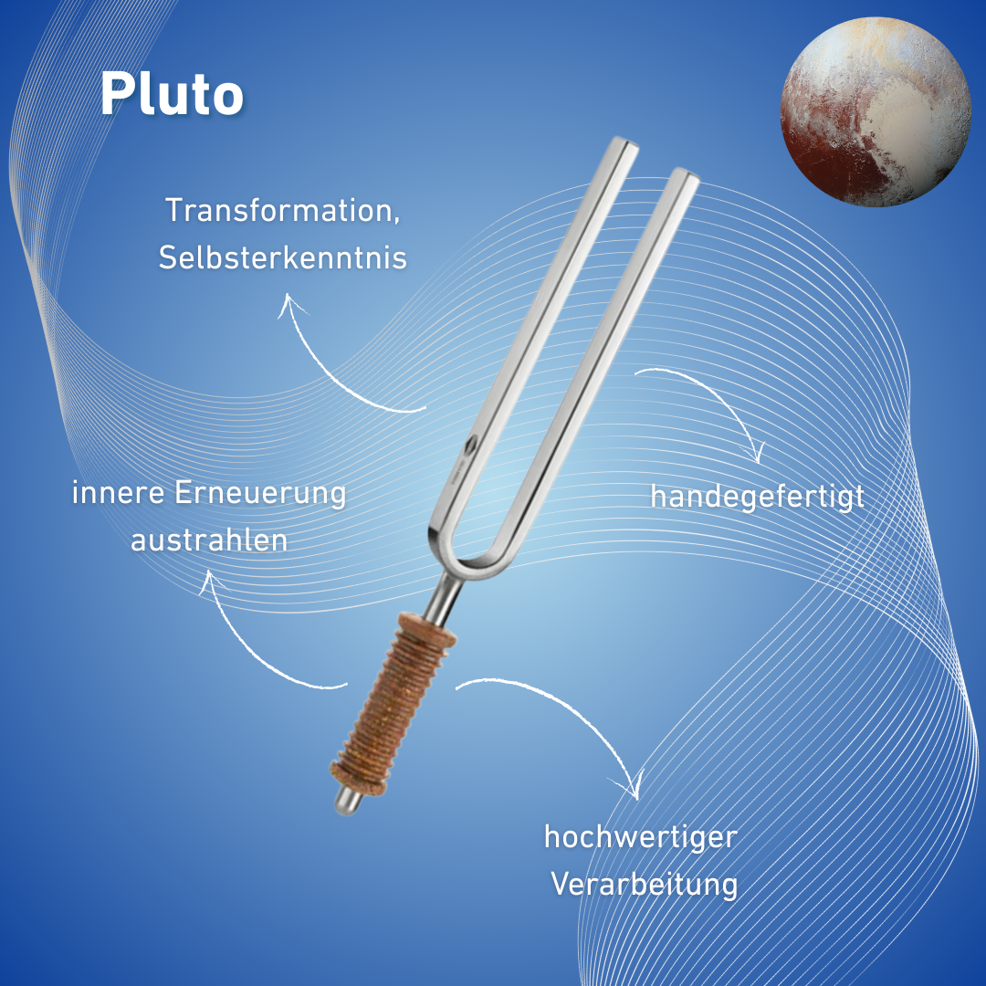 Stimmgabel Pluto Wellness mit Korkgriff 140,25 Hz | Art.-Nr. 220119