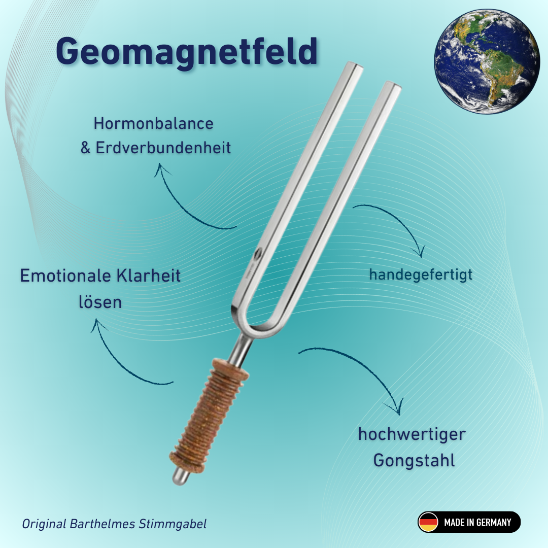 Stimmgabel Geomagnetfeld Wellness mit Korkgriff  149,74 Hz | Art.-Nr. 220024