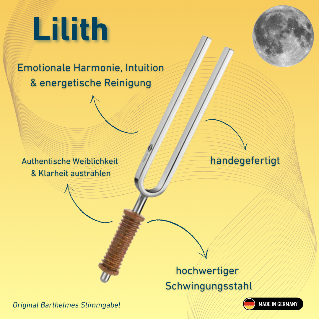 Stimmgabel Lilith Wellness mit Korkgriff 123,02 Hz | Art.-Nr. 220007
