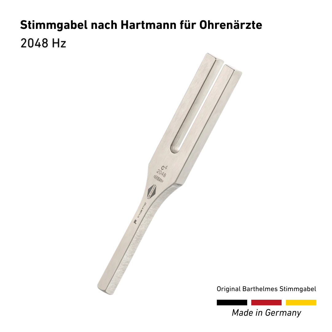 2048 HZ Stimmgabel nach Hartmann für Ohrenärzte  | Art.-Nr. 110022