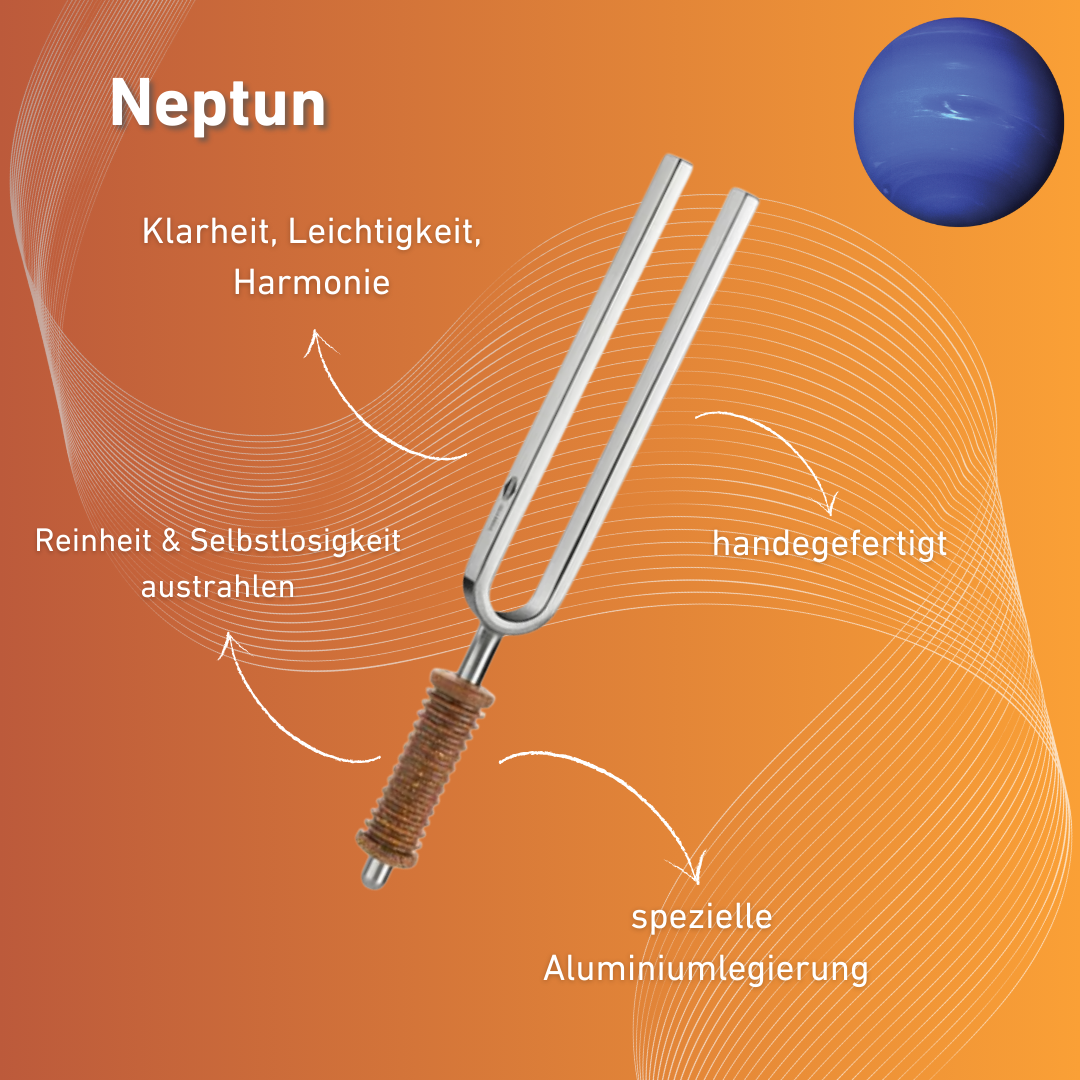 Stimmgabel Neptun Wellness mit Korkgriff 211,44 Hz | Art.-Nr. 220055