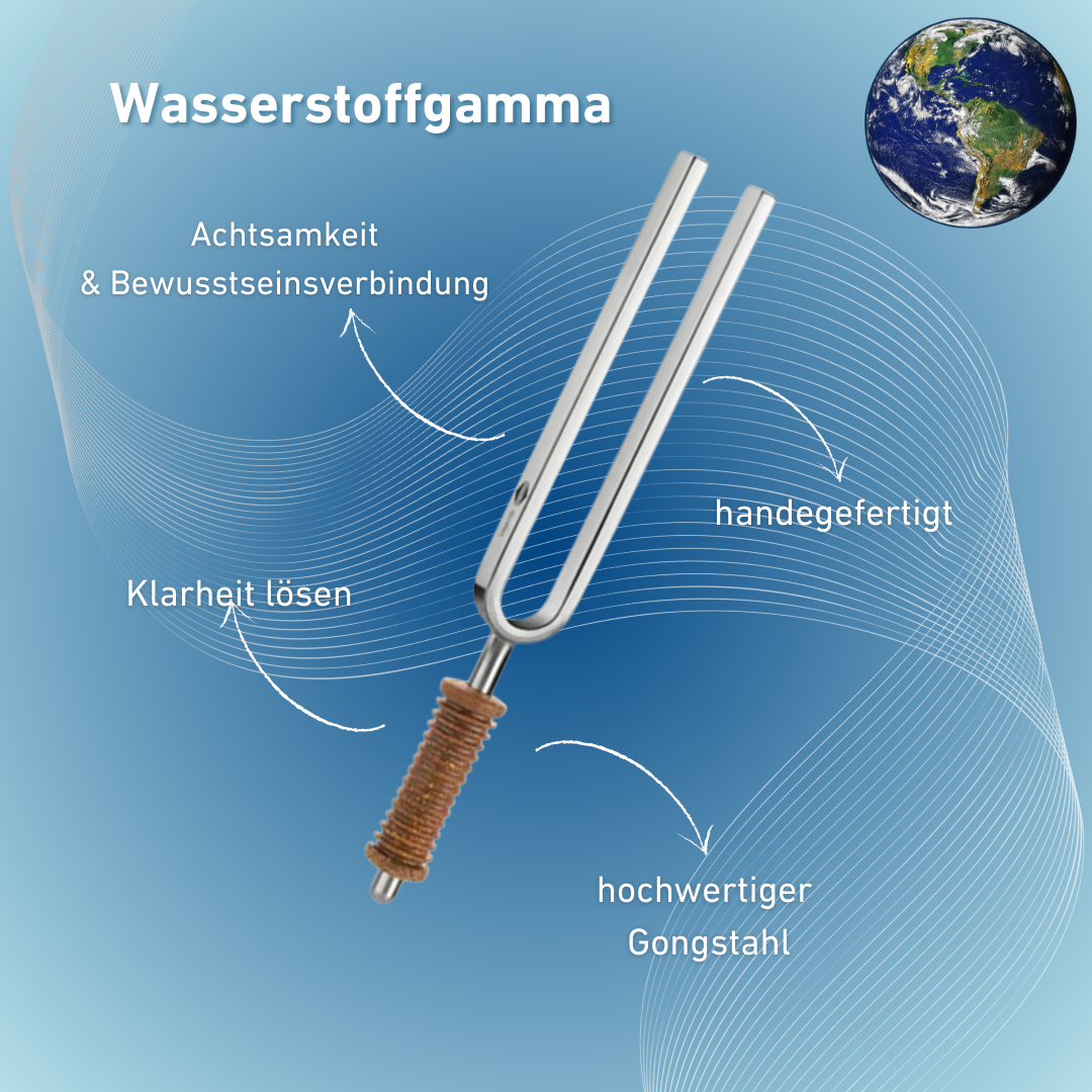 Stimmgabel Wasserstoffgamma Wellness mit Korkgriff 157,04 Hz | Art.-Nr. 220029