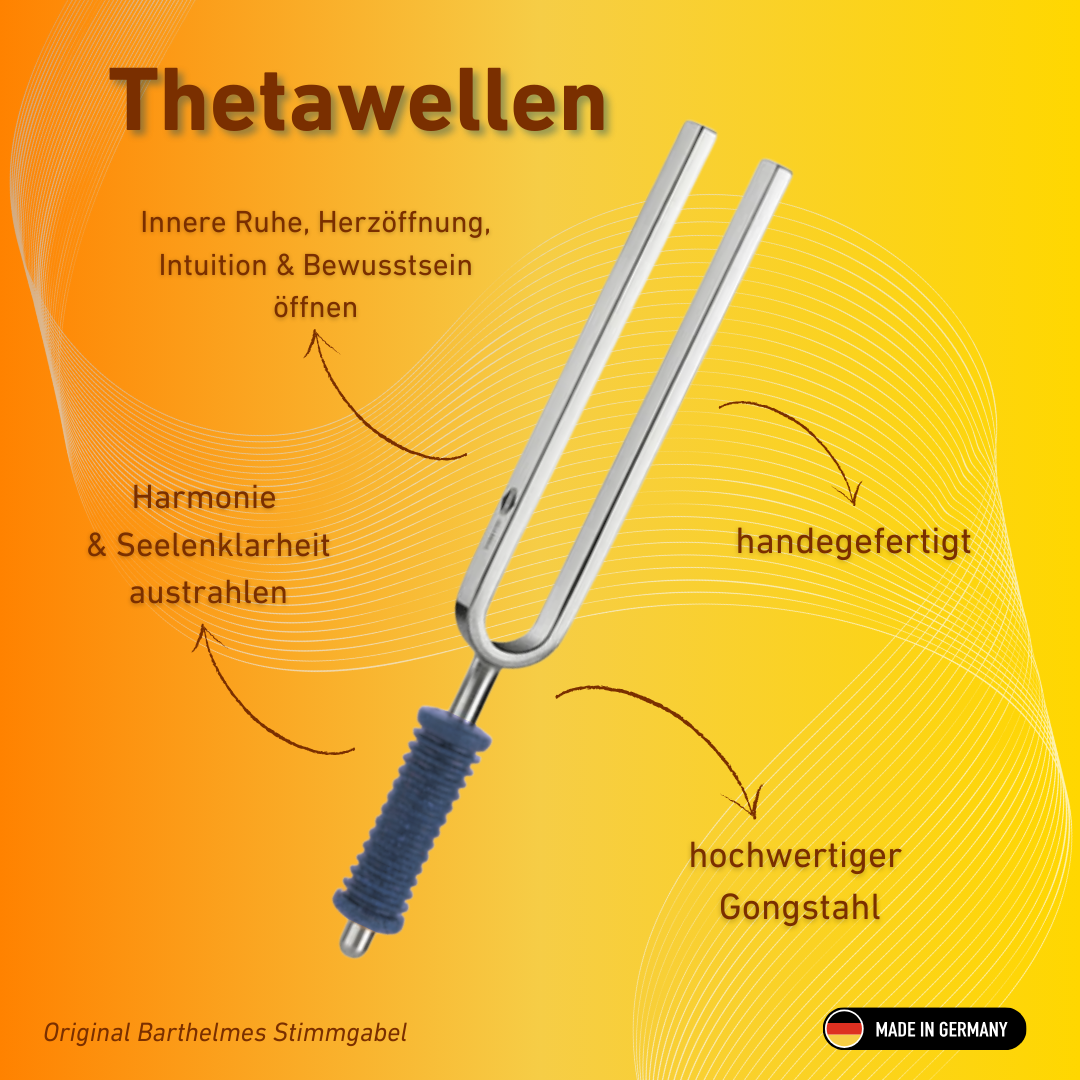 Original Barthelmes Stimmgabel Thetawellen Wellness mit blauem Griff 112 HZ  | Art.-Nr. 220113