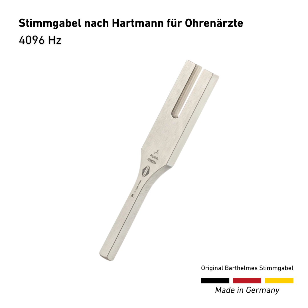 4096 HZ Stimmgabel nach Hartmann für Ohrenärzte  | Art.-Nr. 110023