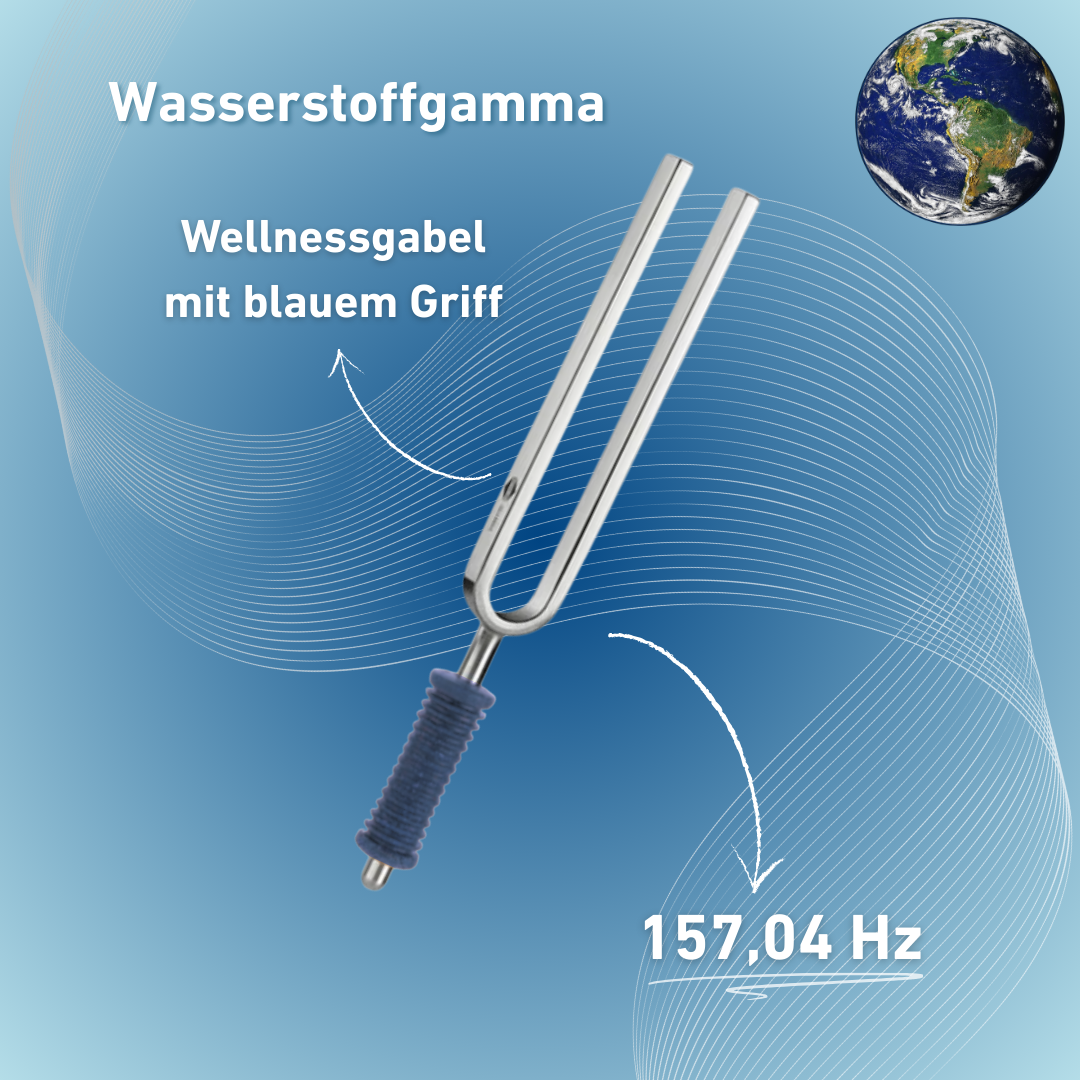 Original Barthelmes Stimmgabel Wasserstoffgamma Wellness mit blauem Griff 157,04 Hz | Art.-Nr. 220125