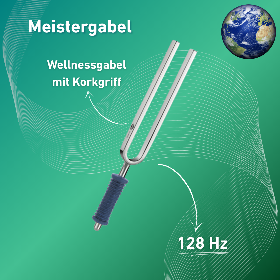 Original Barthelmes Stimmgabel Meistergabel Wellness mit blauem Griff 128 Hz | Art.-Nr. 220116