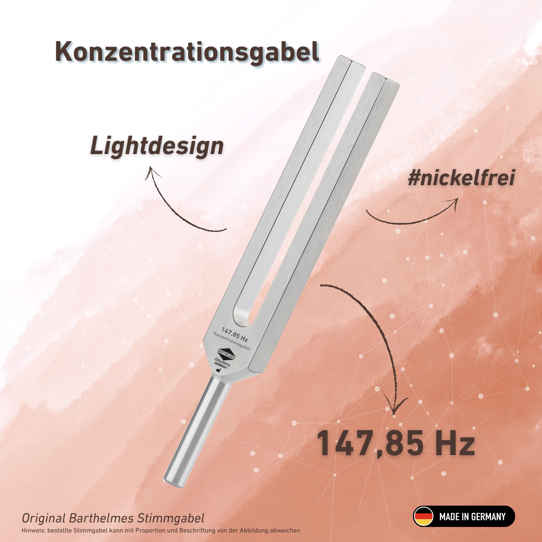 Fourche de concentration (Focus) Wellness 147,85 Hz | Référence KO 147-Concentration/Alu