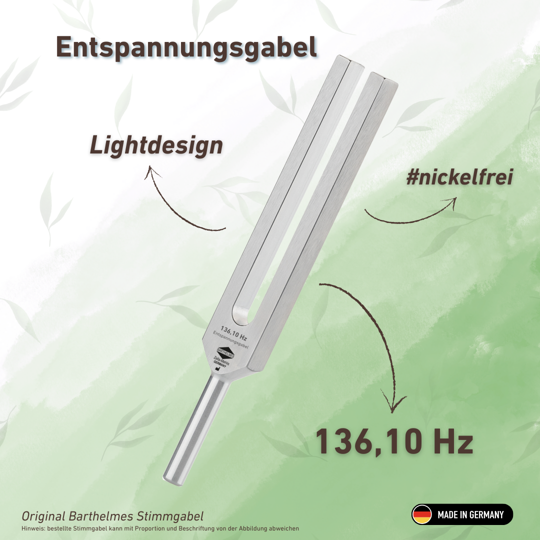 Fourche de relaxation (Relax) Lightdesign 136,10 Hz | Référence KO 136-Relax/Alu