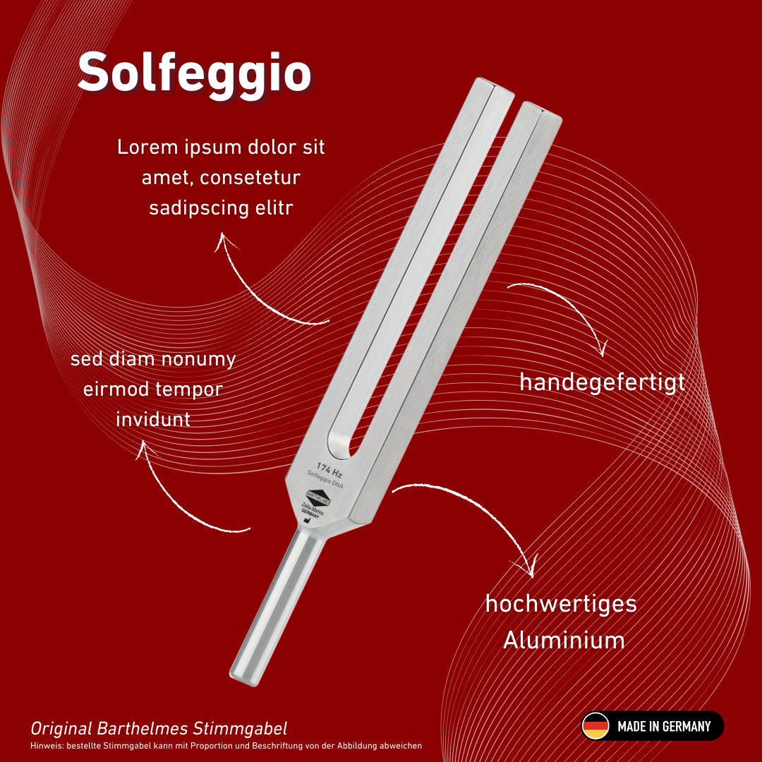 Stimmgabel Solfeggio Lightdesign 174 Hz | Art.-Nr. 0004