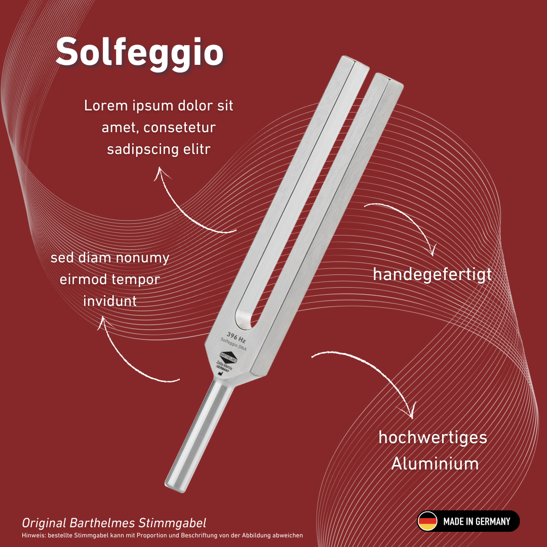 Barthelmes Stimmgabel Solfeggio Lightdesign 396 HZ  | Art.-Nr. 230046
