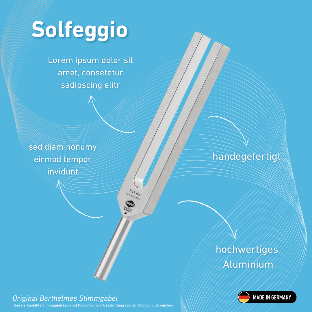 Stimmgabel Solfeggio Lightdesign 741 HZ  | Art.-Nr. 0028