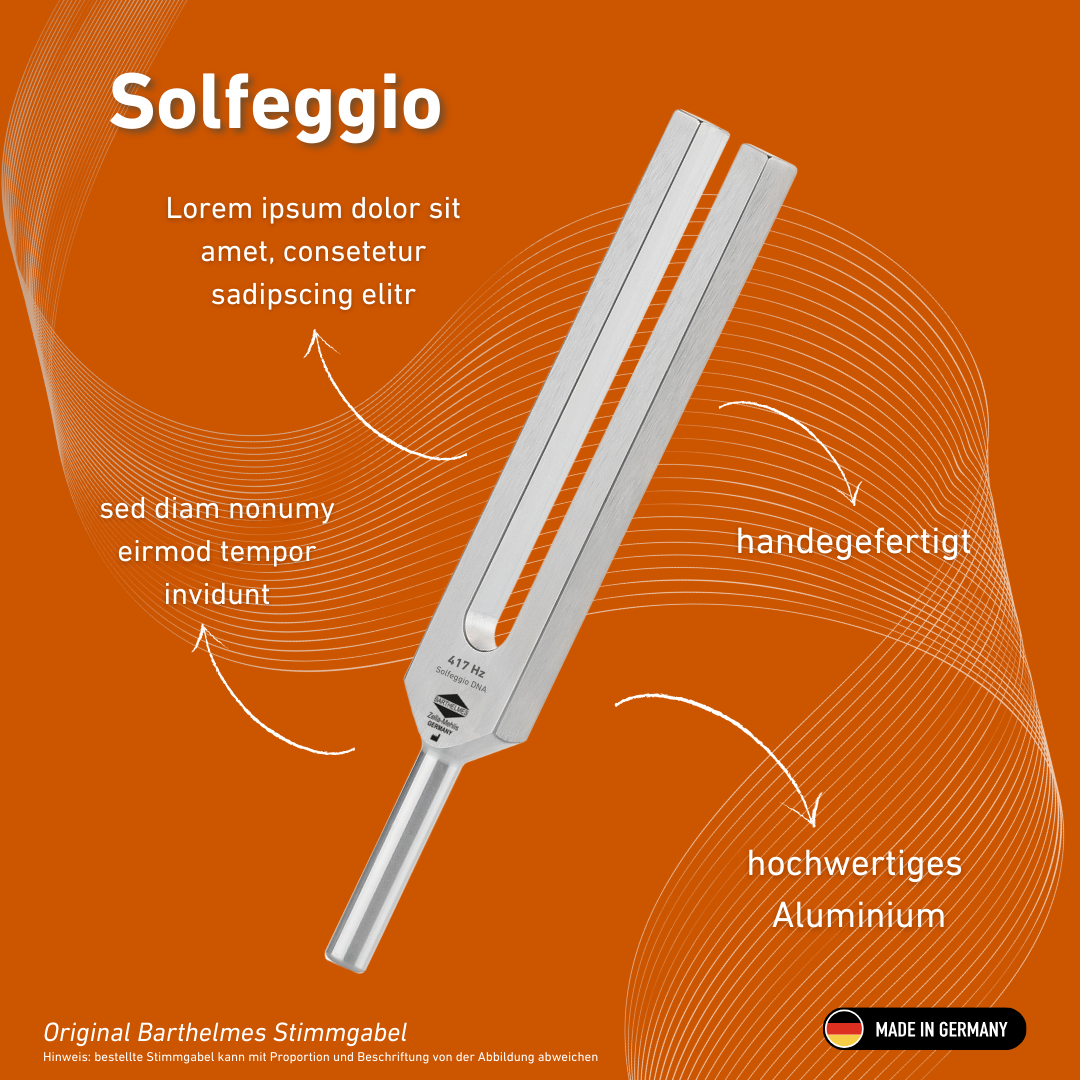 Barthelmes Stimmgabel Solfeggio Lightdesign 417 HZ  | Art.-Nr. 230047