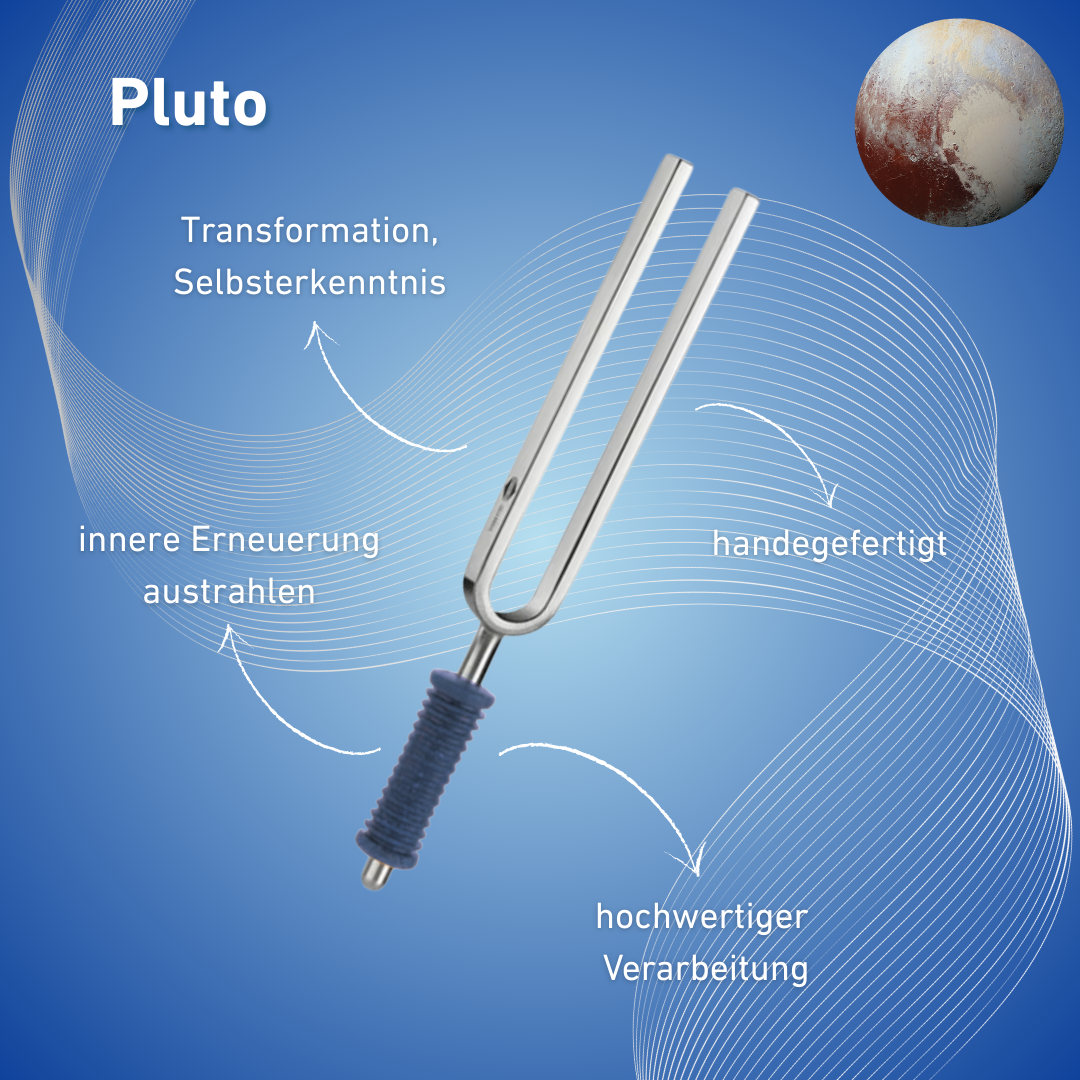 Original Barthelmes Stimmgabel Pluto Wellness mit blauem Griff 140,25 Hz | Art.-Nr. 220119